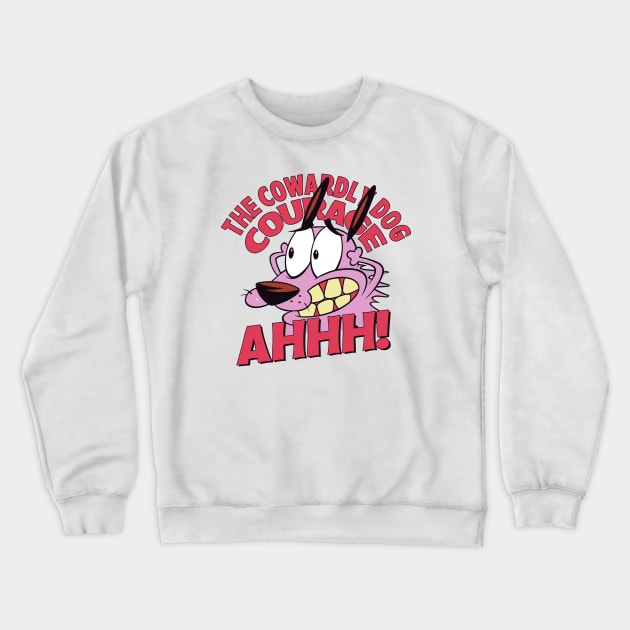 Cowardly - AHHH!! Crewneck Sweatshirt by Cybord Design